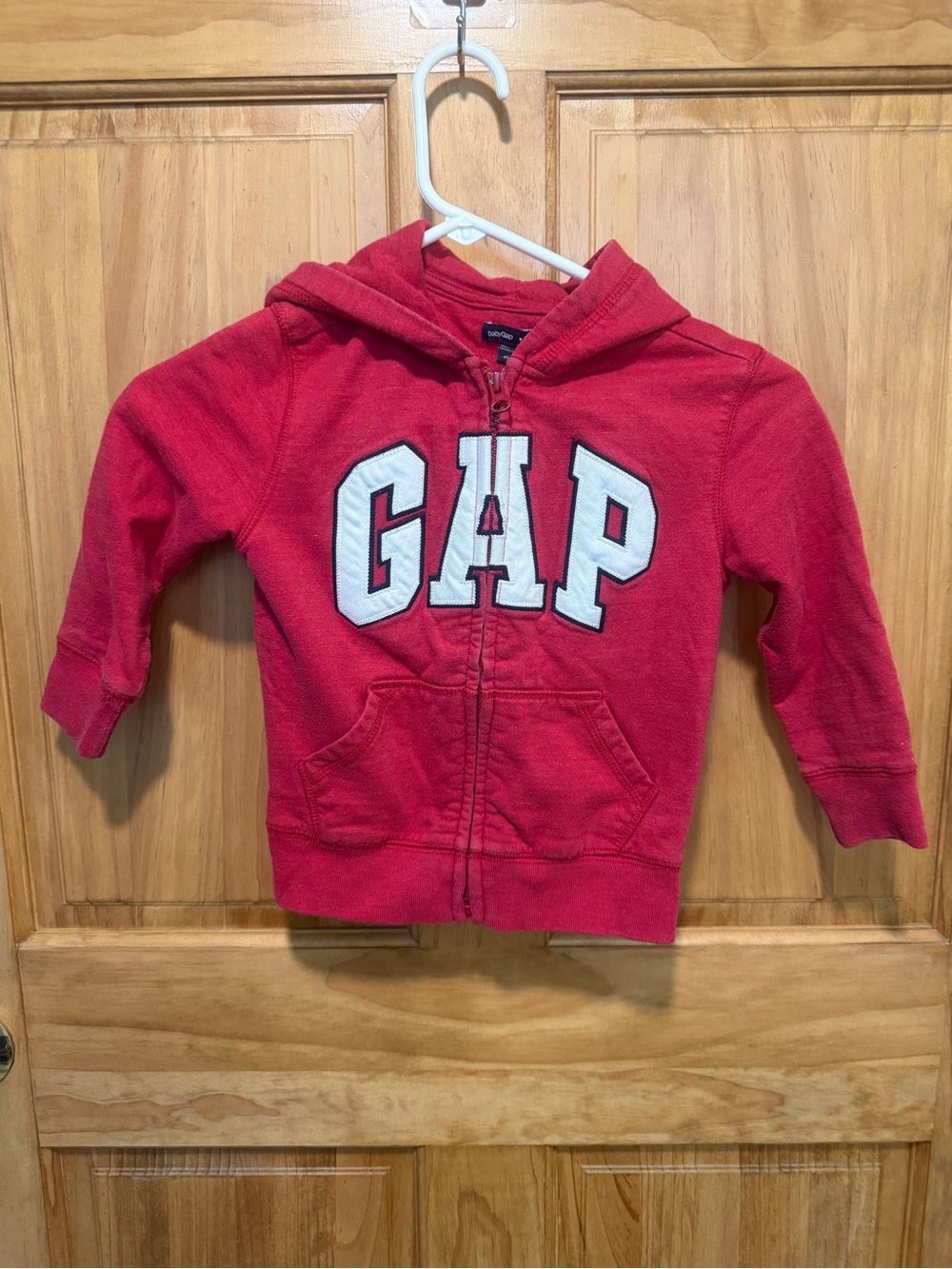 Baby Gap Boys Red Full Zip Logo Hoodie 4T Fall 2013
